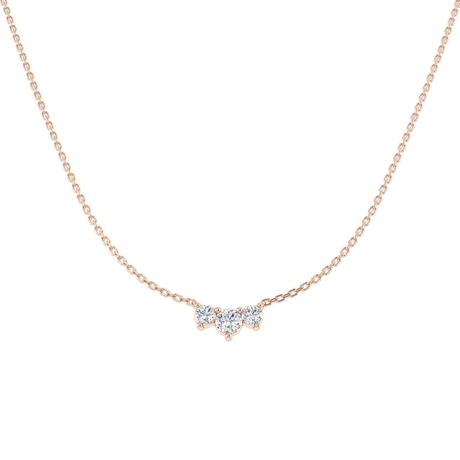 Round Diamond Necklace