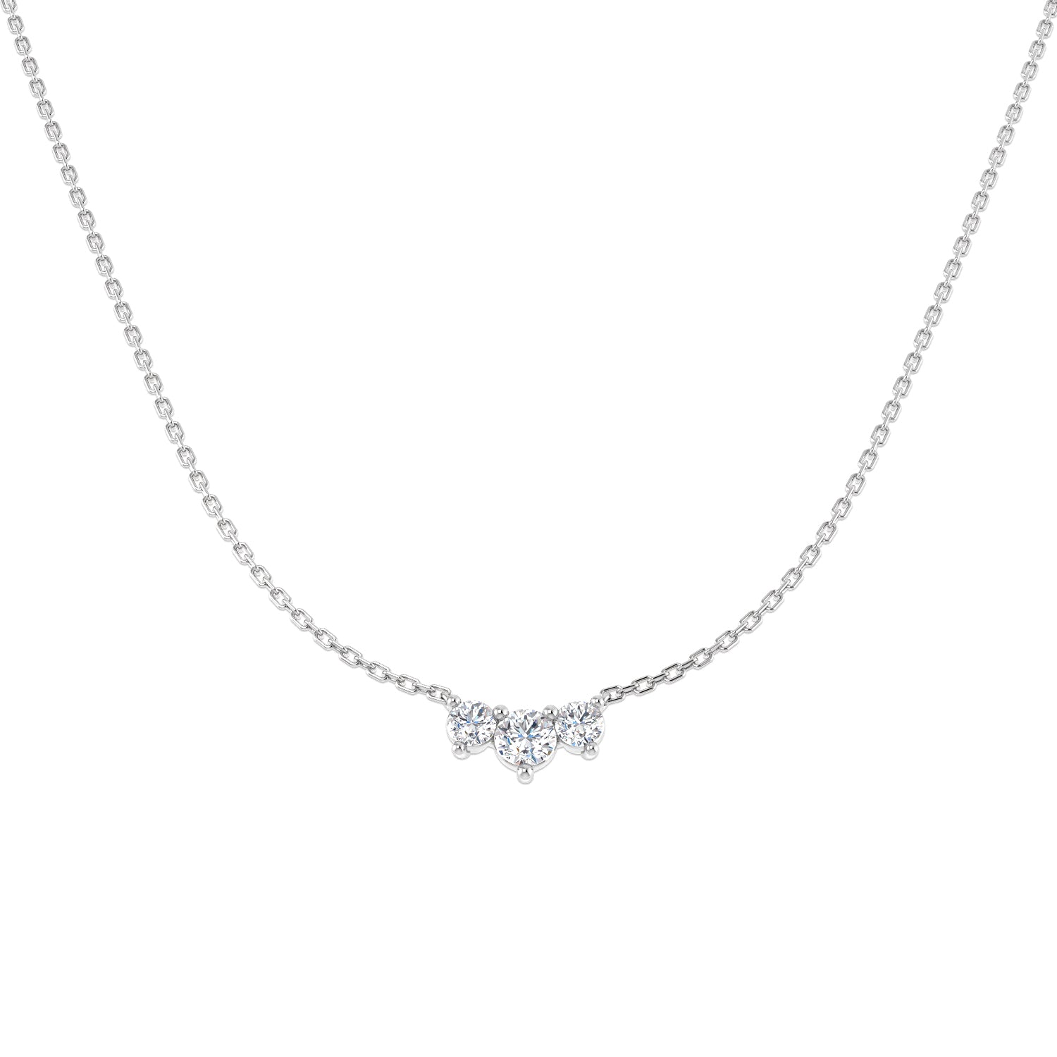 Round Diamond Necklace