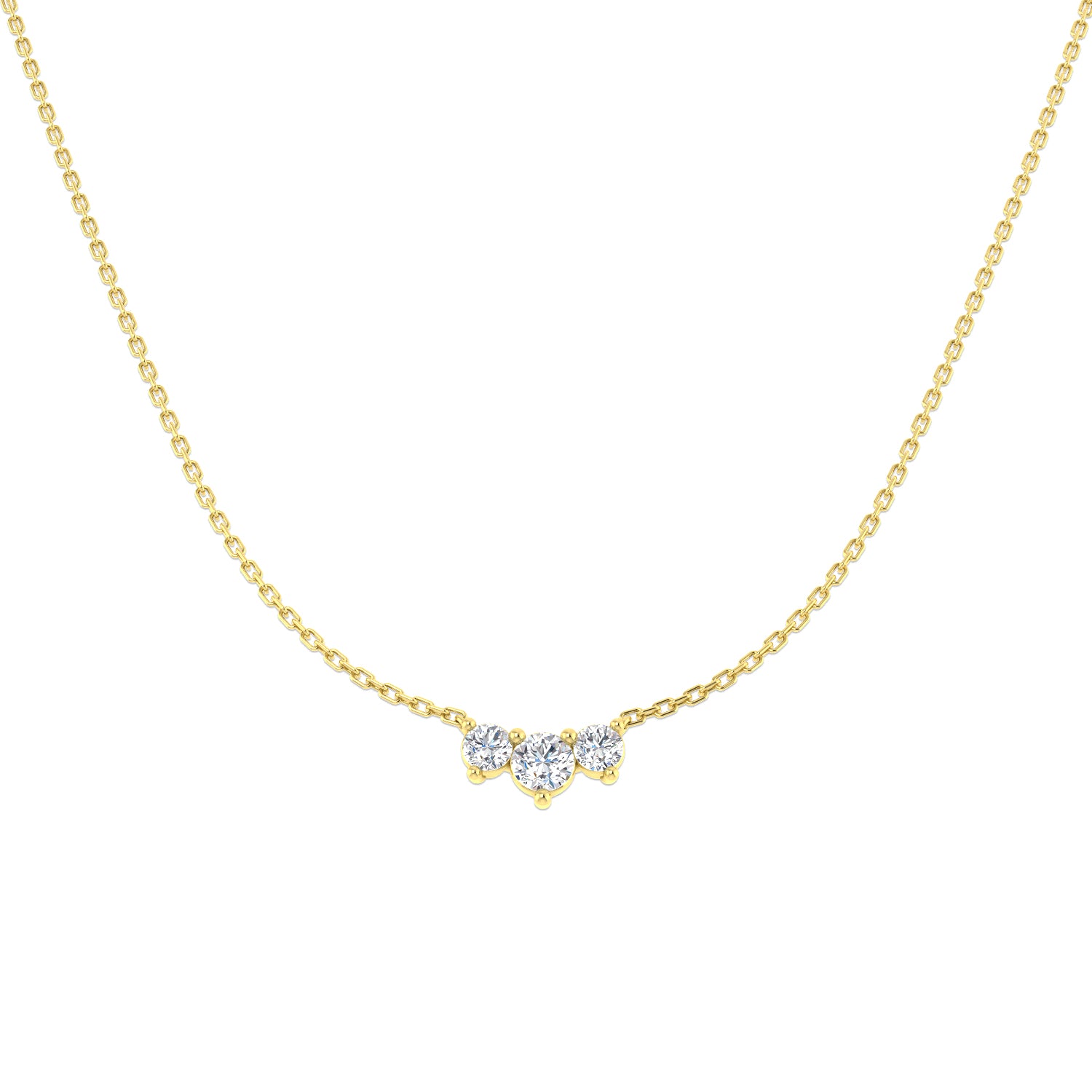 Round Diamond Necklace