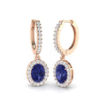Oval Tanzanite Earrings