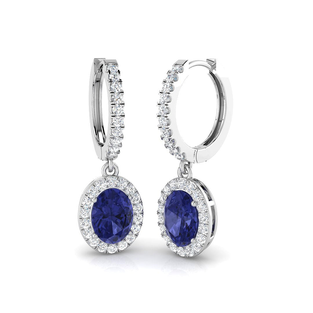 Oval Tanzanite Earrings