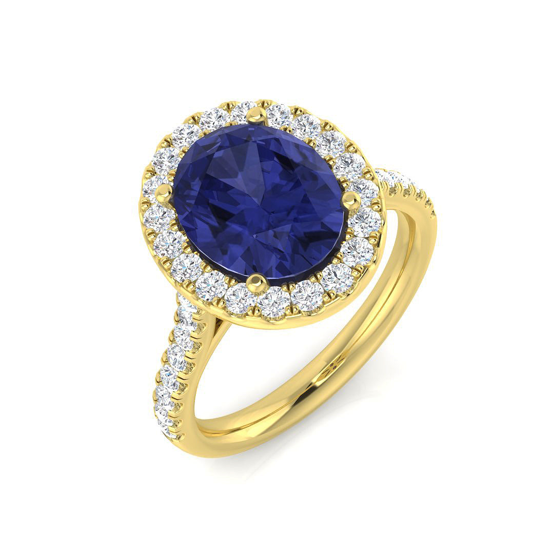 Oval Gemstone Ring