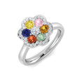 Round Multi Sapphire Ring