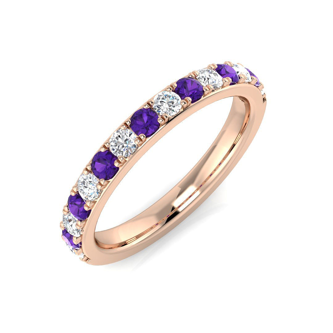 Round Gemstone Ring