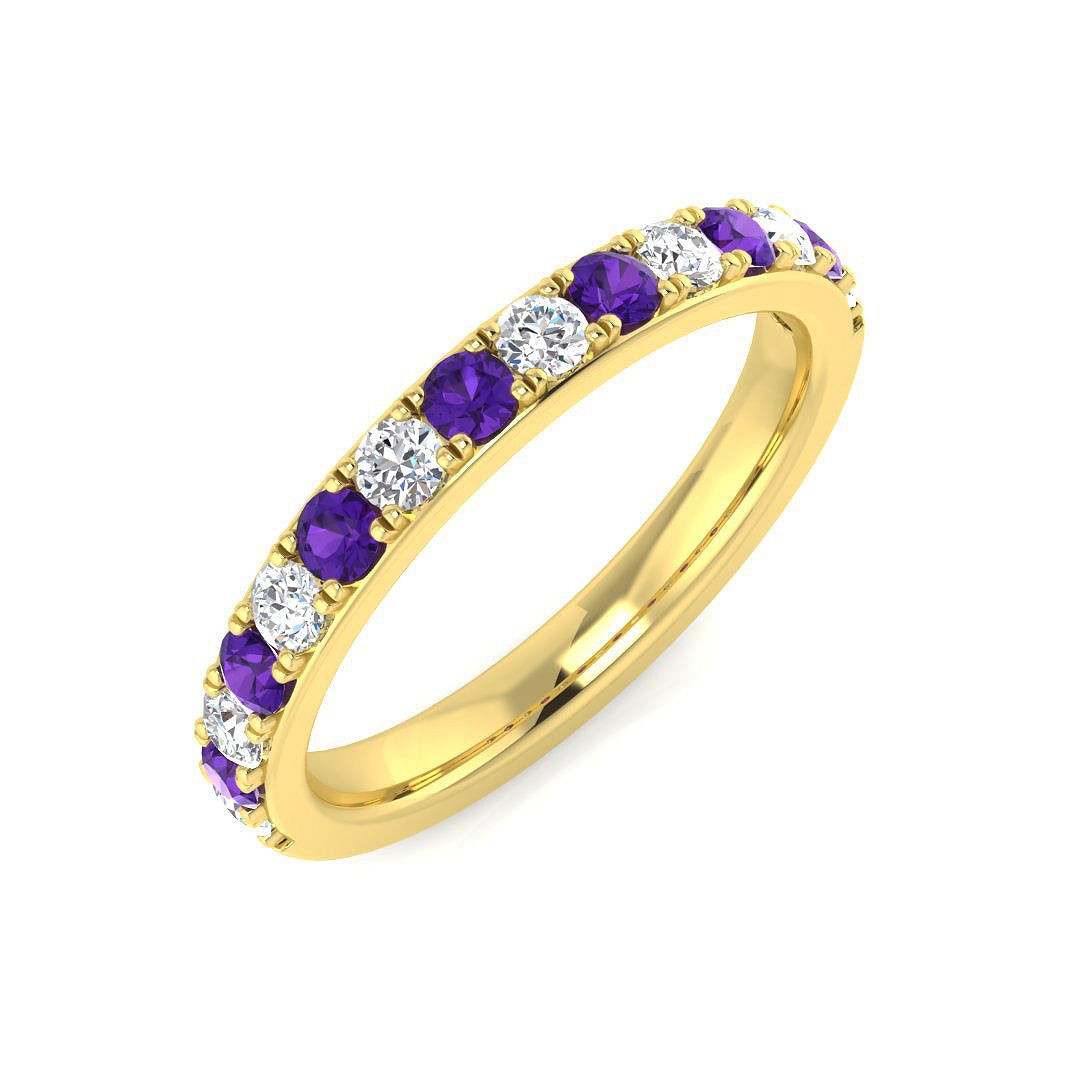 Round Gemstone Ring
