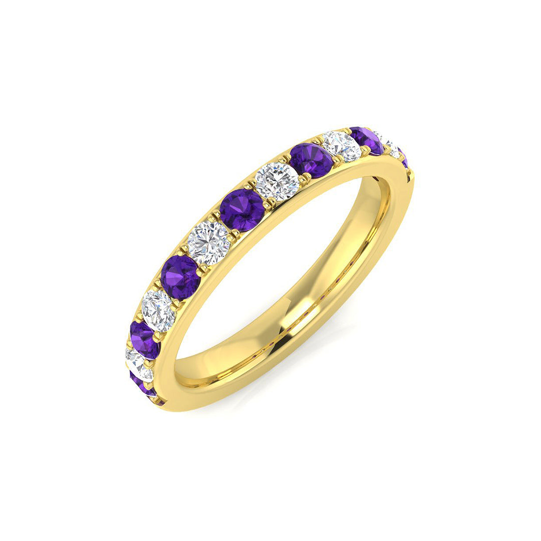 Round Gemstone Ring