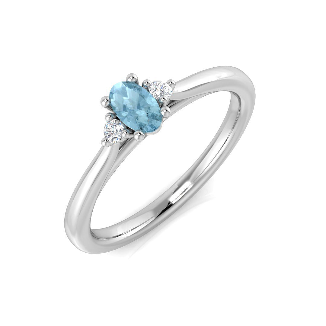 Oval Gemstone Ring