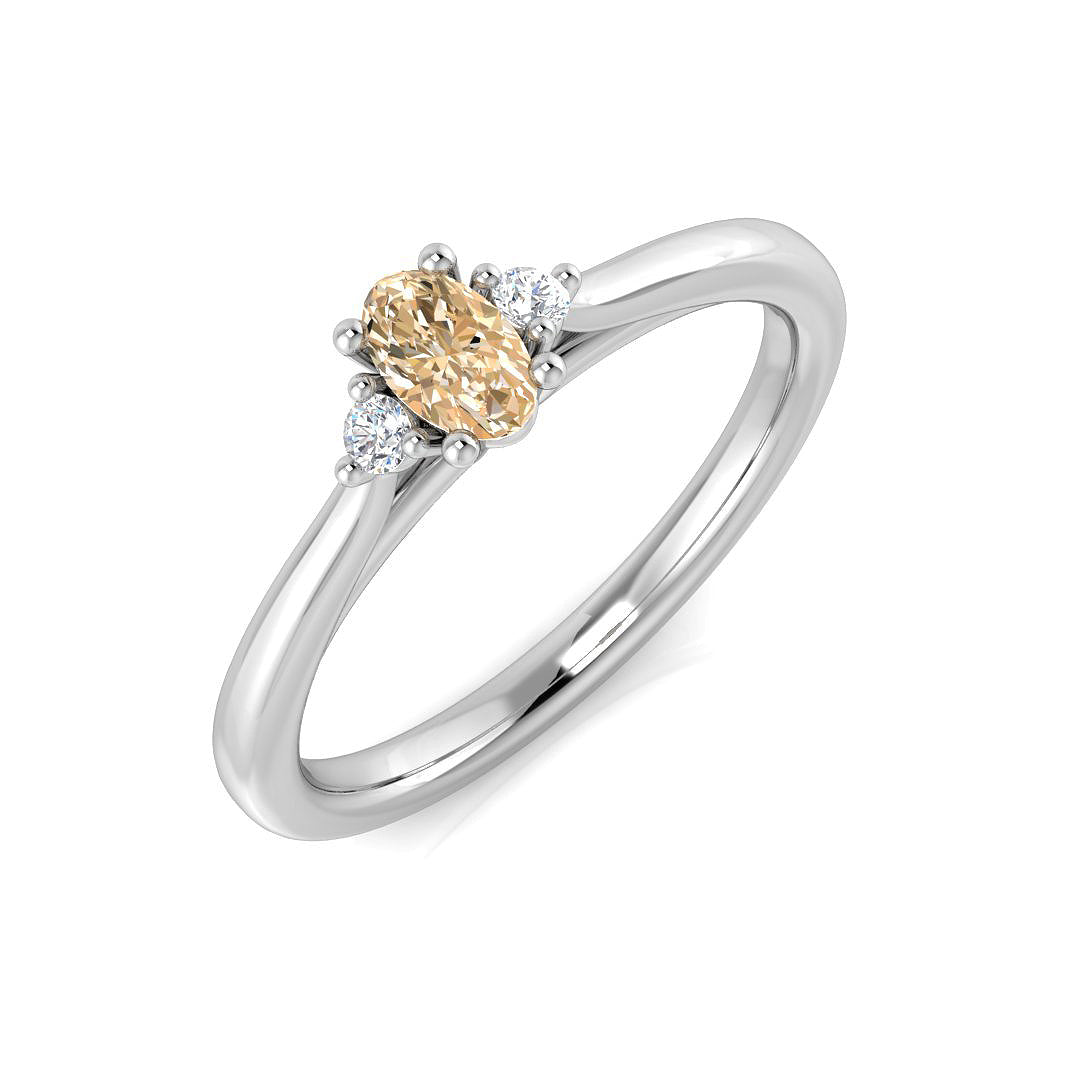 Oval Gemstone Ring