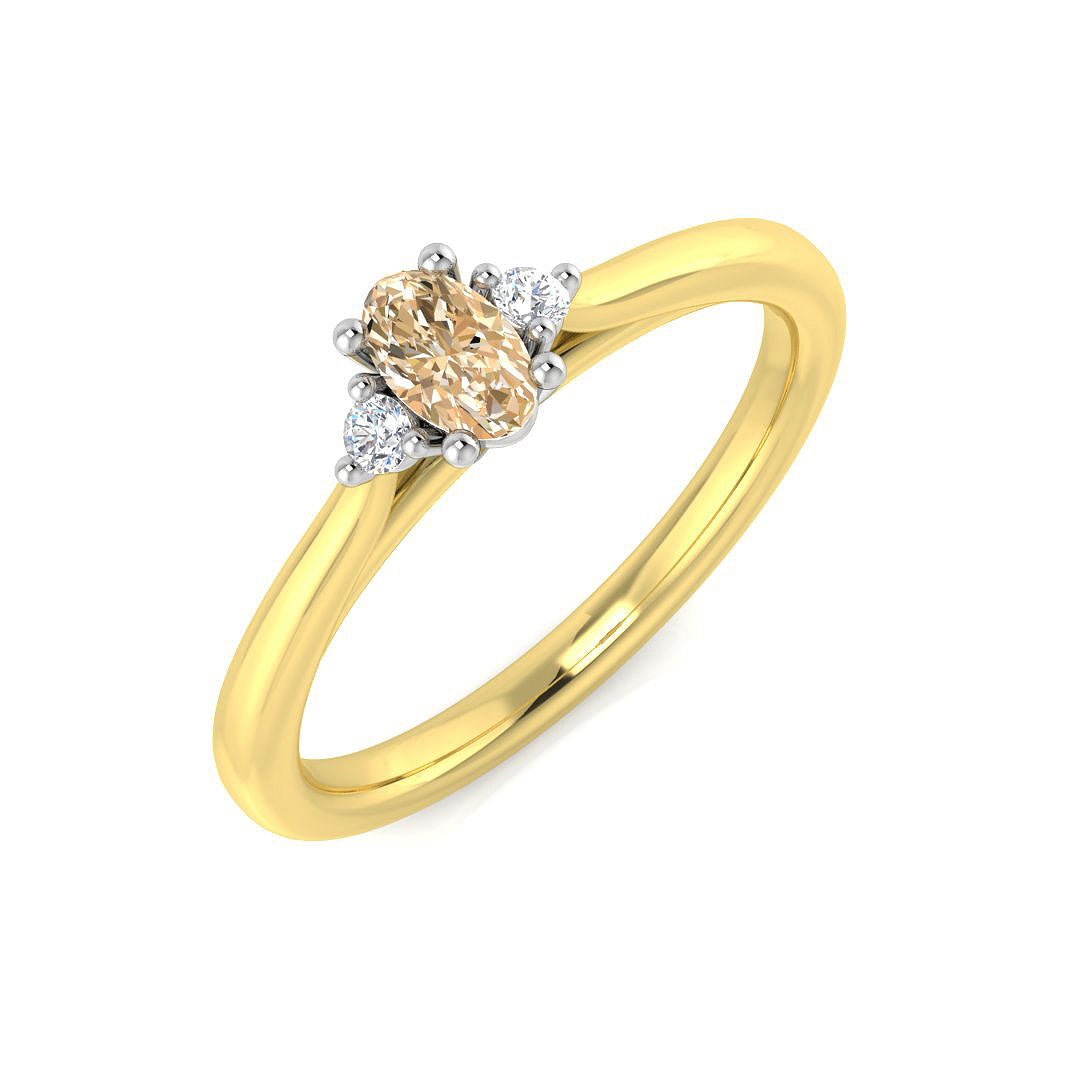 Oval Gemstone Ring