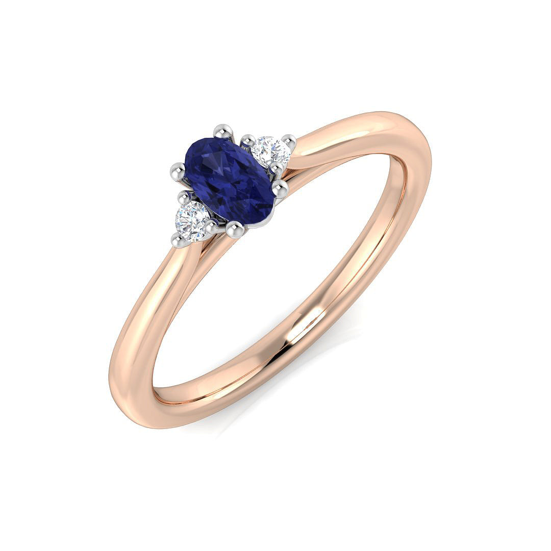 Oval Gemstone Ring