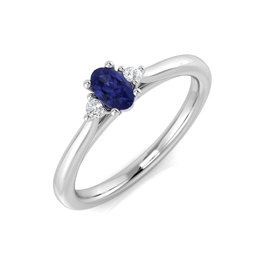Oval Gemstone Ring