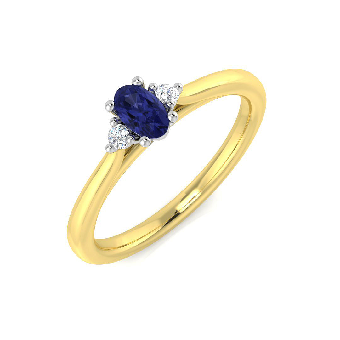 Oval Gemstone Ring