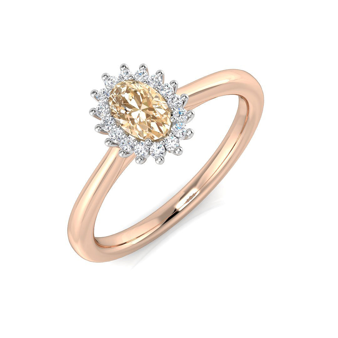 Oval Gemstone Ring