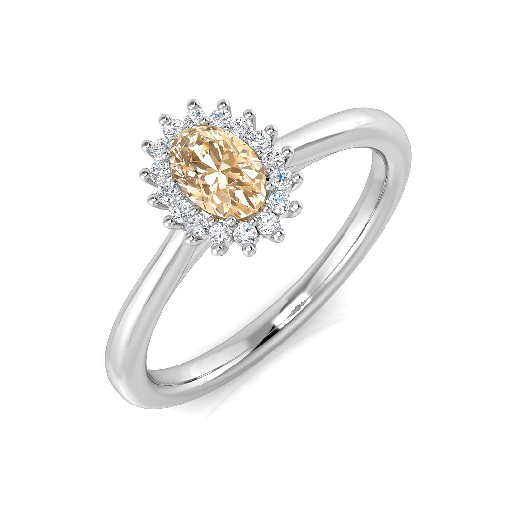 Oval Gemstone Ring