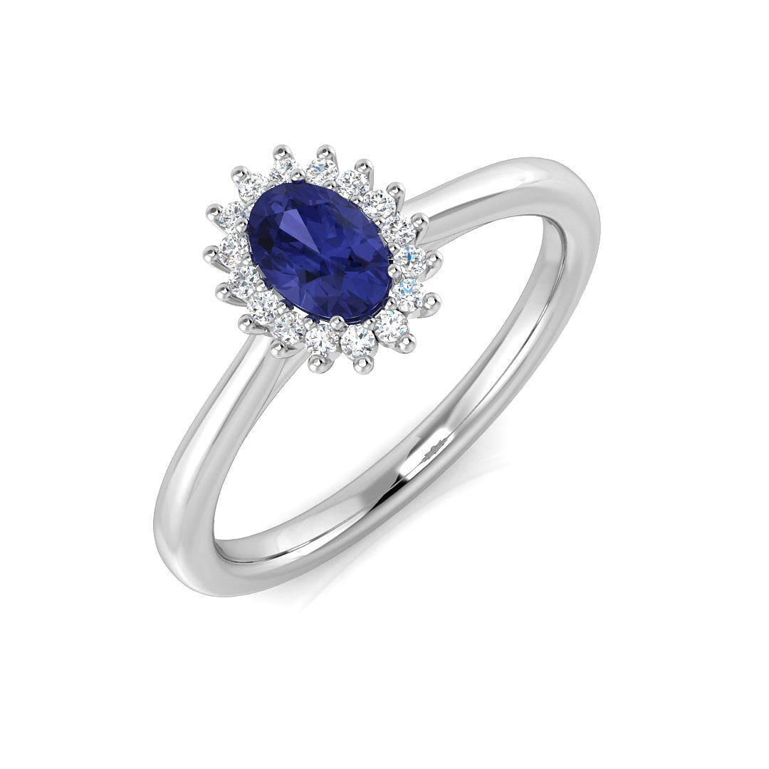 Oval Gemstone Ring