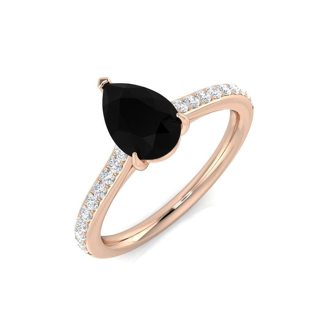 Pear Multi Sapphire Ring