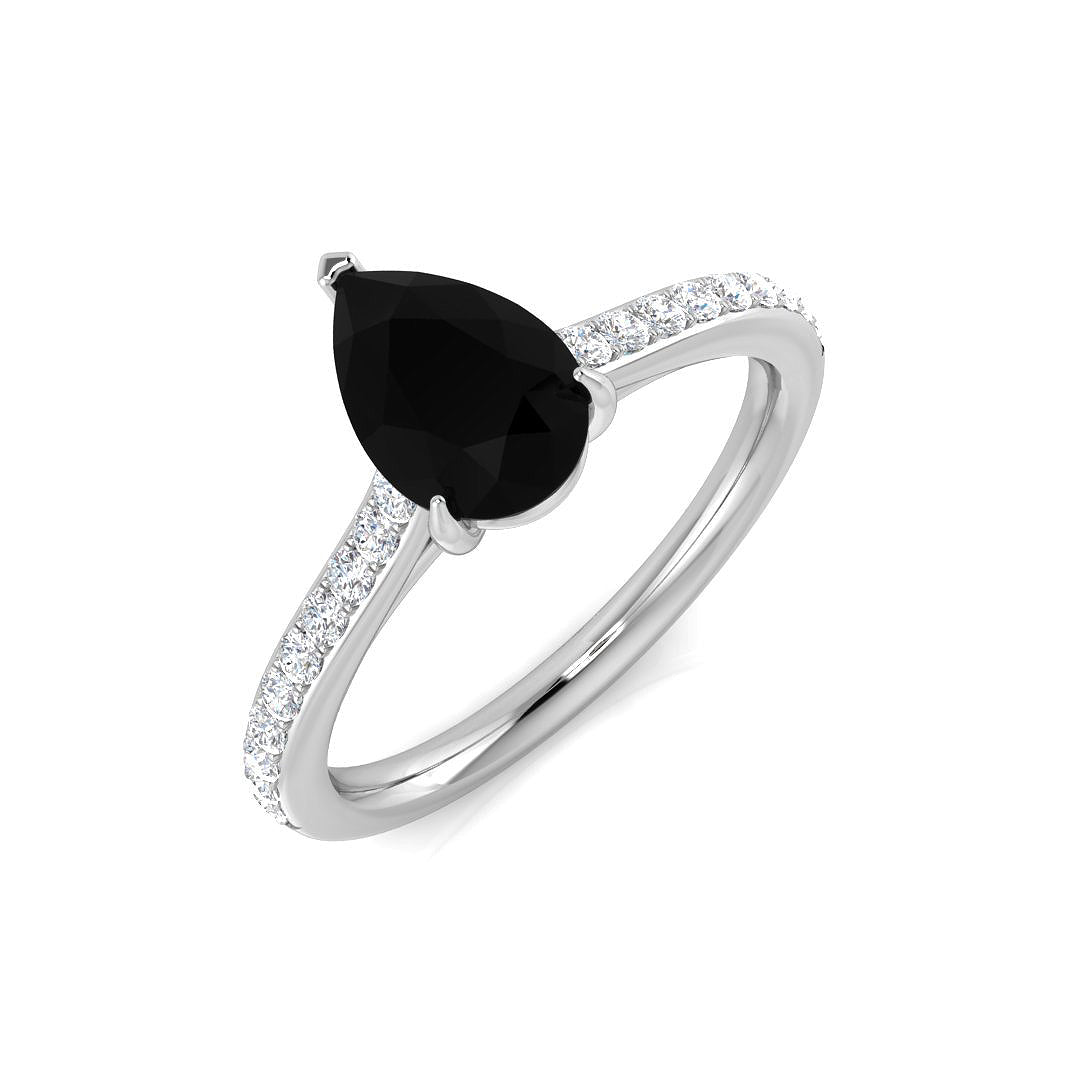 Pear Multi Sapphire Ring