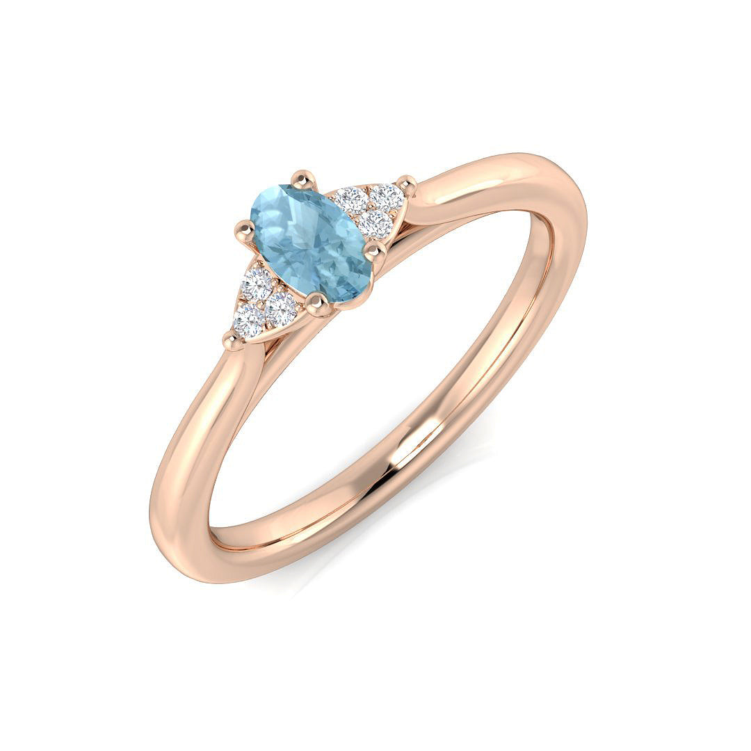 Oval Gemstone Ring