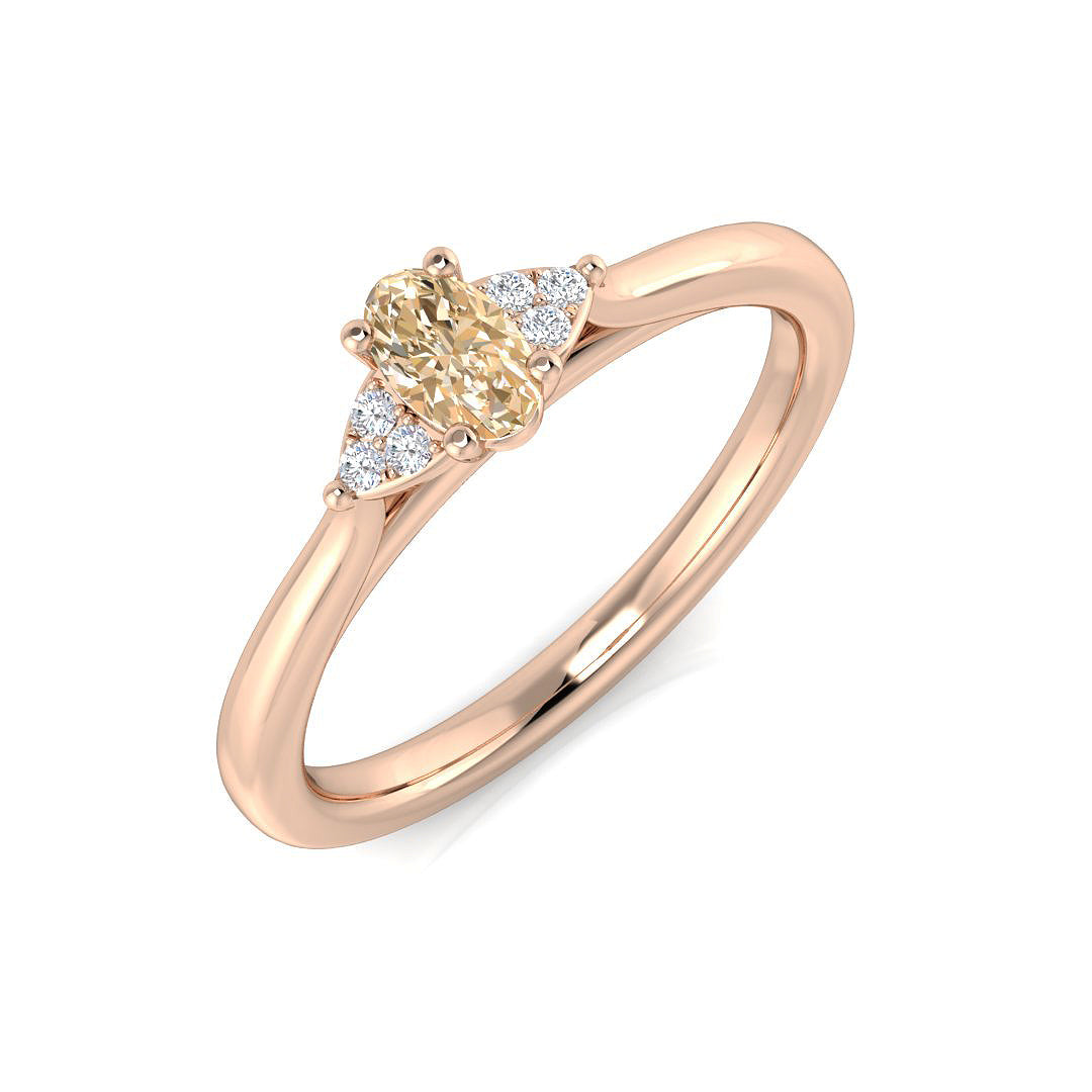 Oval Gemstone Ring