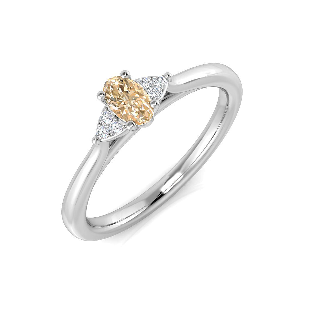 Oval Gemstone Ring