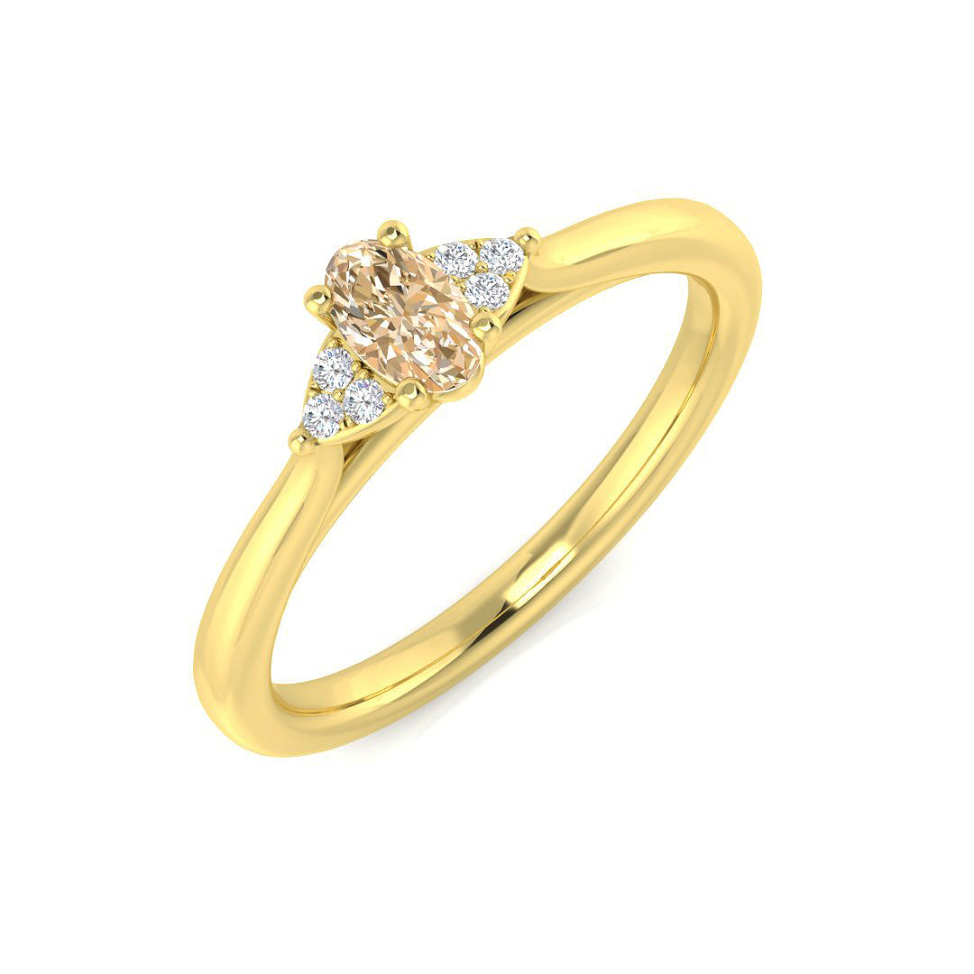 Oval Gemstone Ring