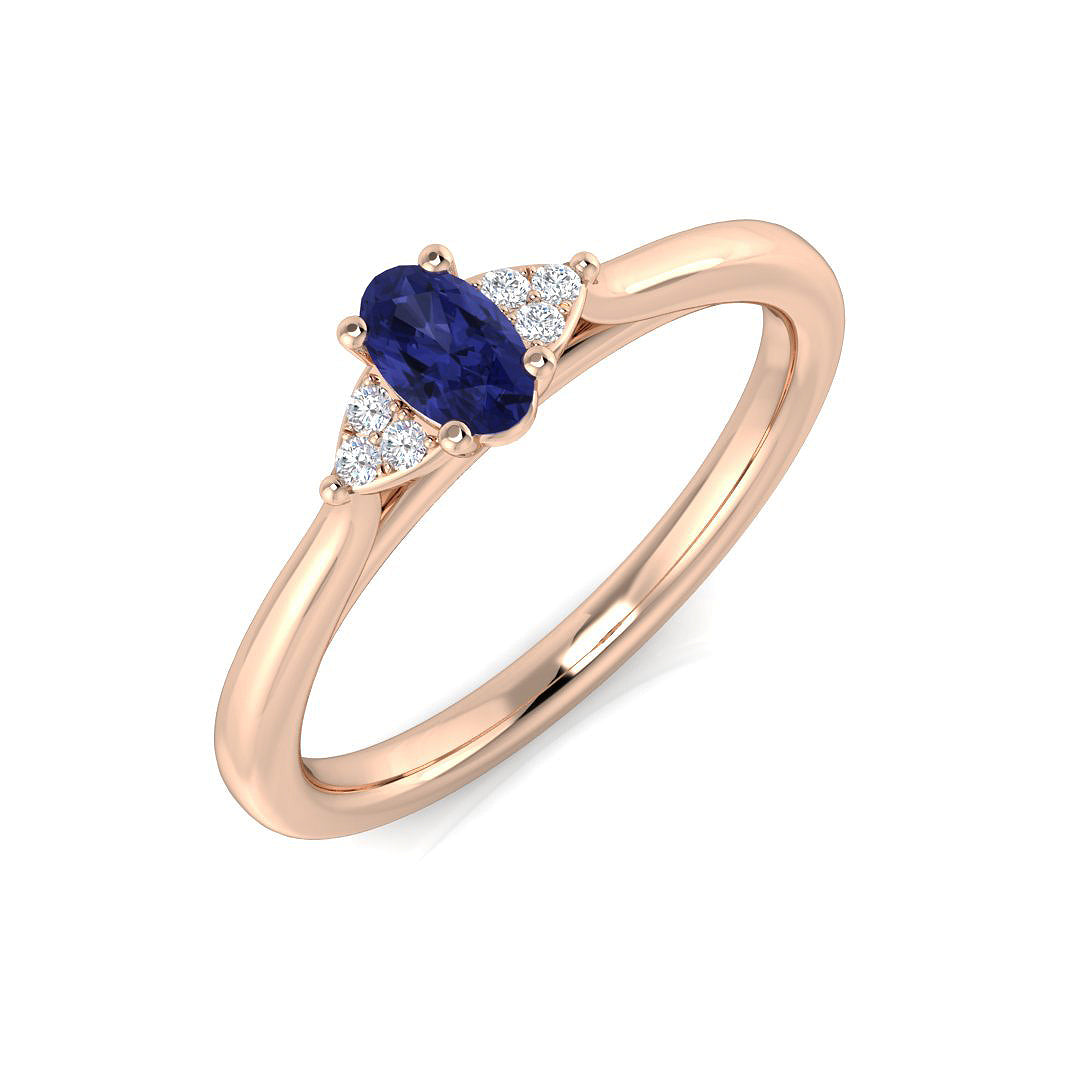 Oval Gemstone Ring
