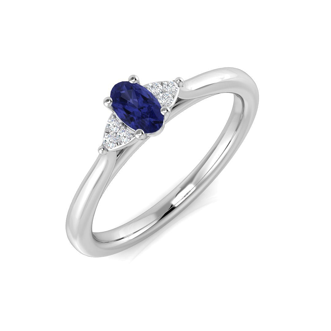 Oval Gemstone Ring
