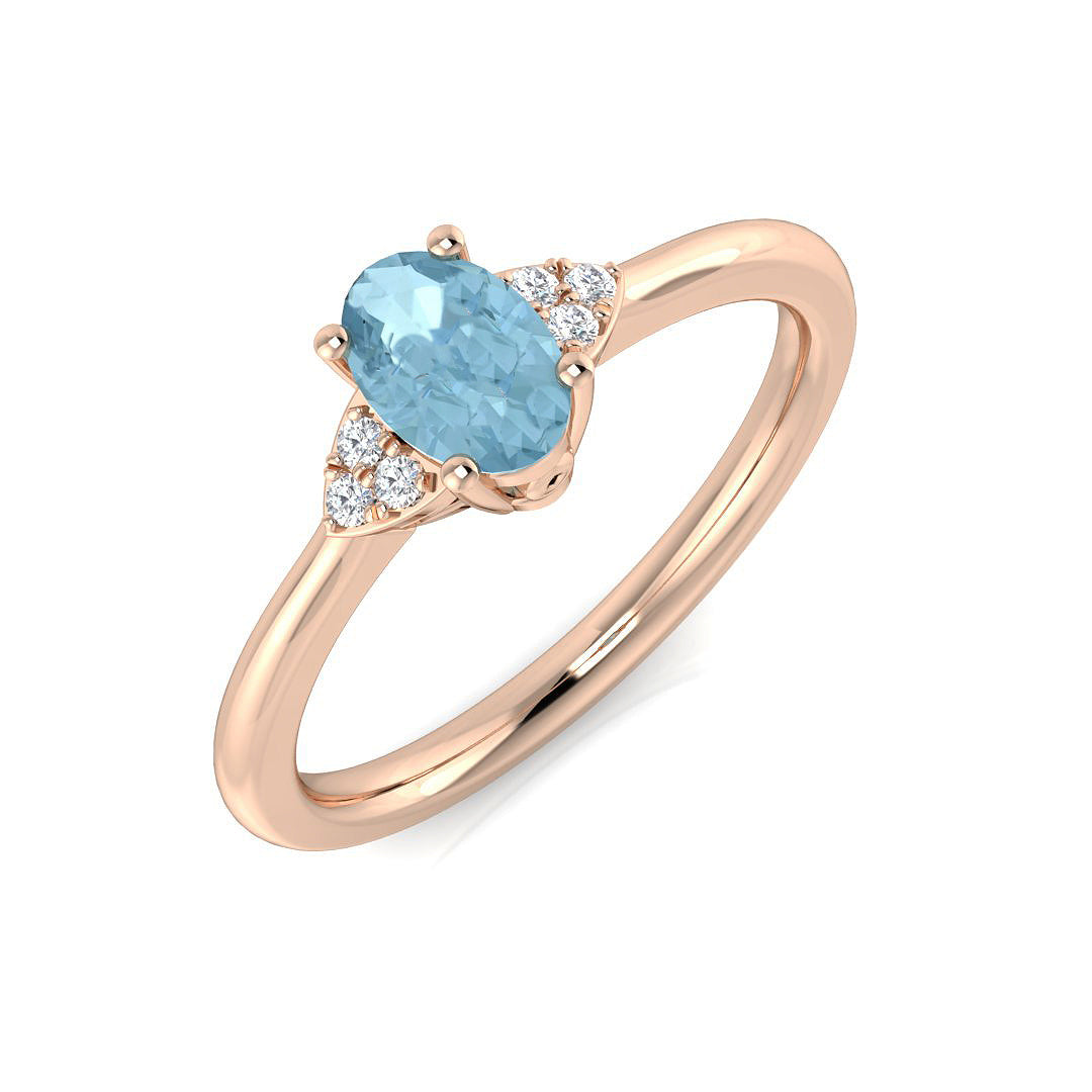 Oval Gemstone Ring
