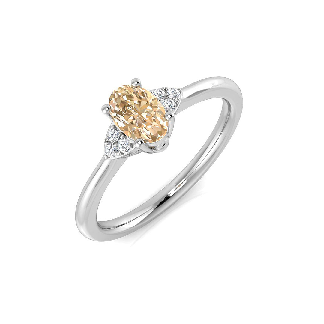 Oval Gemstone Ring
