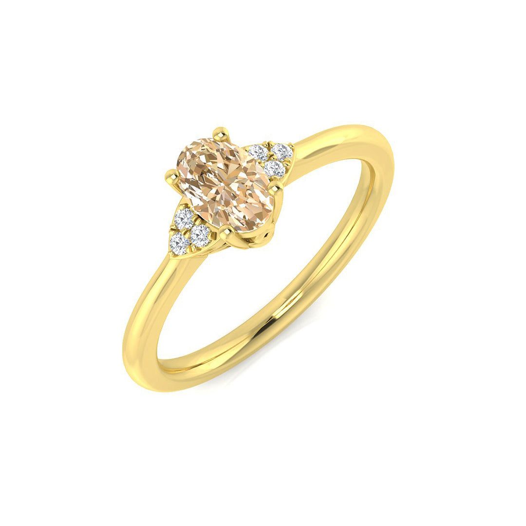 Oval Gemstone Ring