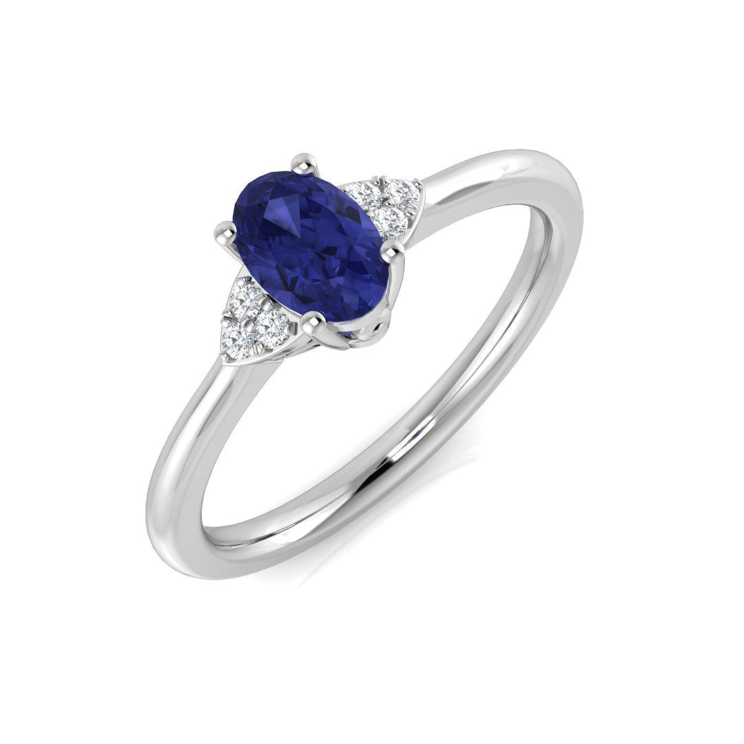 Oval Gemstone Ring