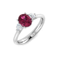 Oval Pink Tourmaline Ring