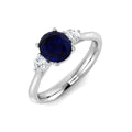 Oval Blue Sapphire Ring