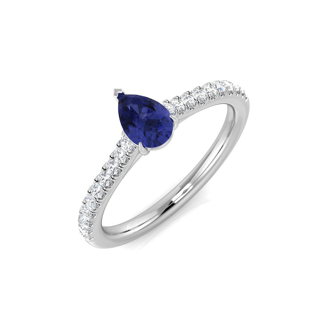 Pear Multi Sapphire Ring