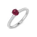 Oval Pink Tourmaline Ring