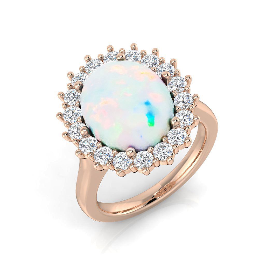Oval Opal Ring