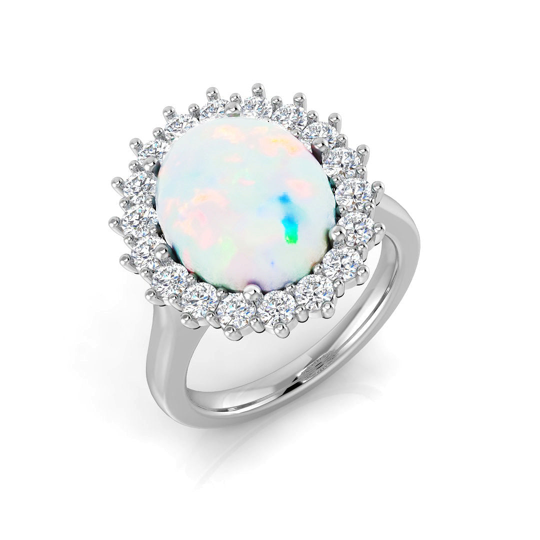 Oval Opal Ring
