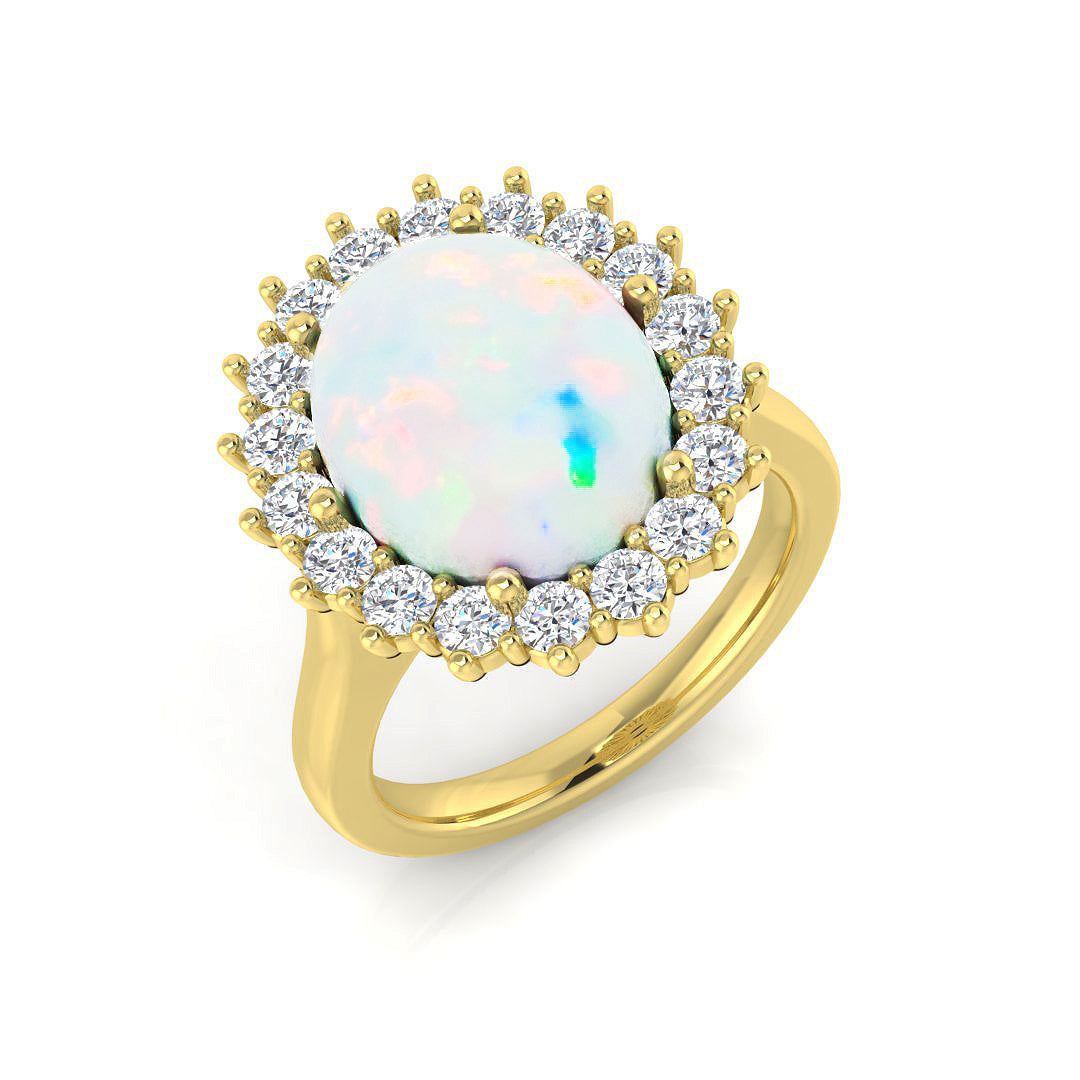 Oval Opal Ring