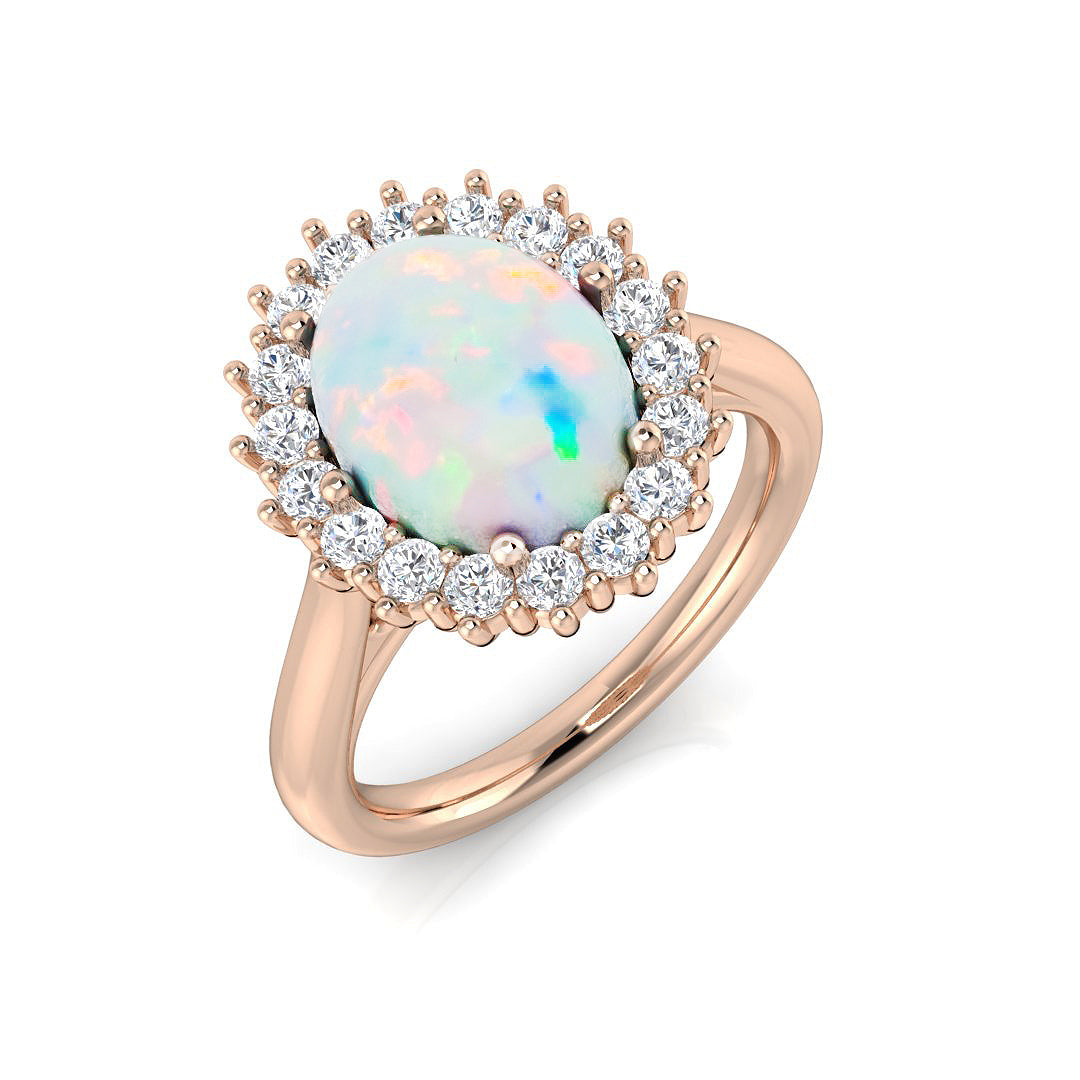 Oval Opal Ring