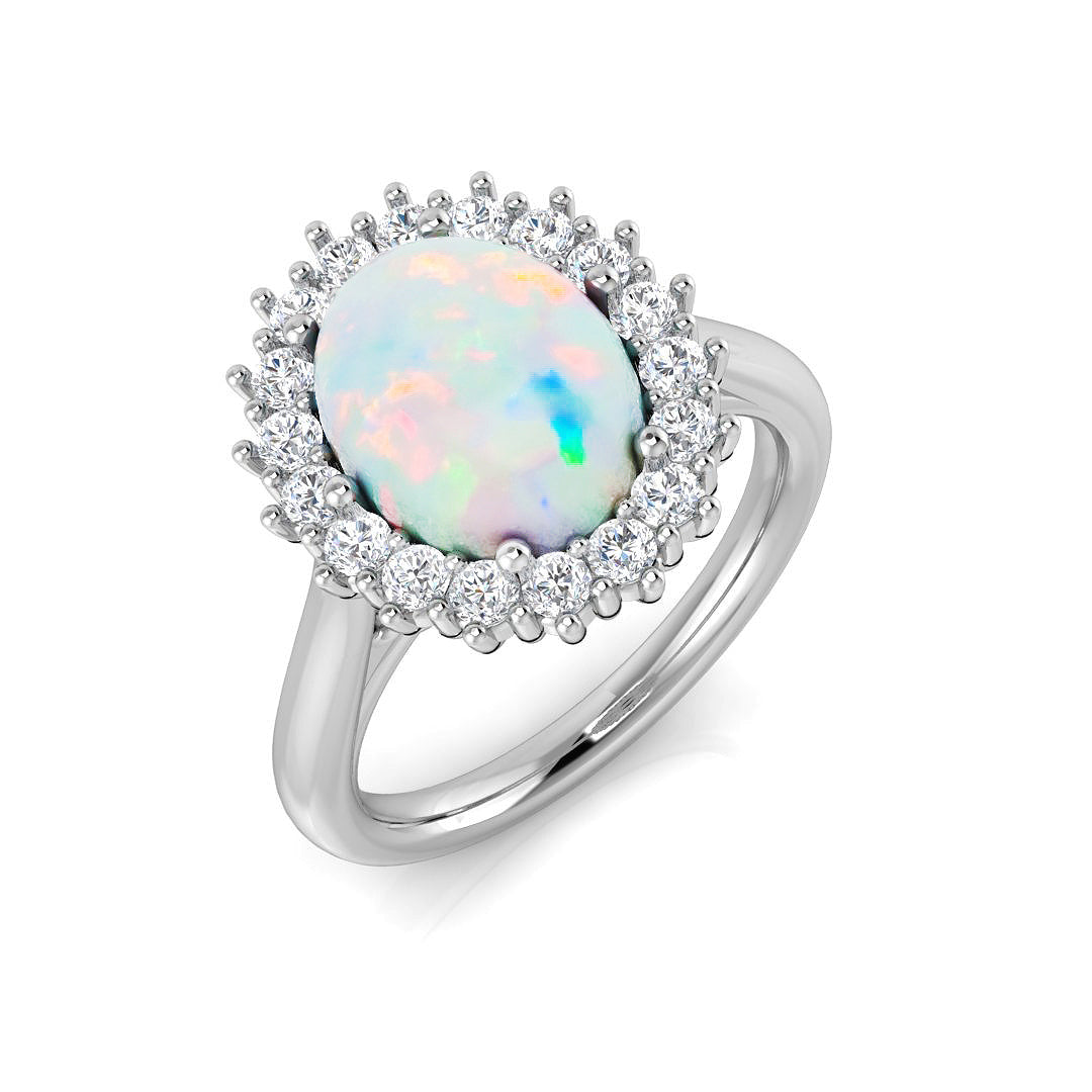 Oval Opal Ring