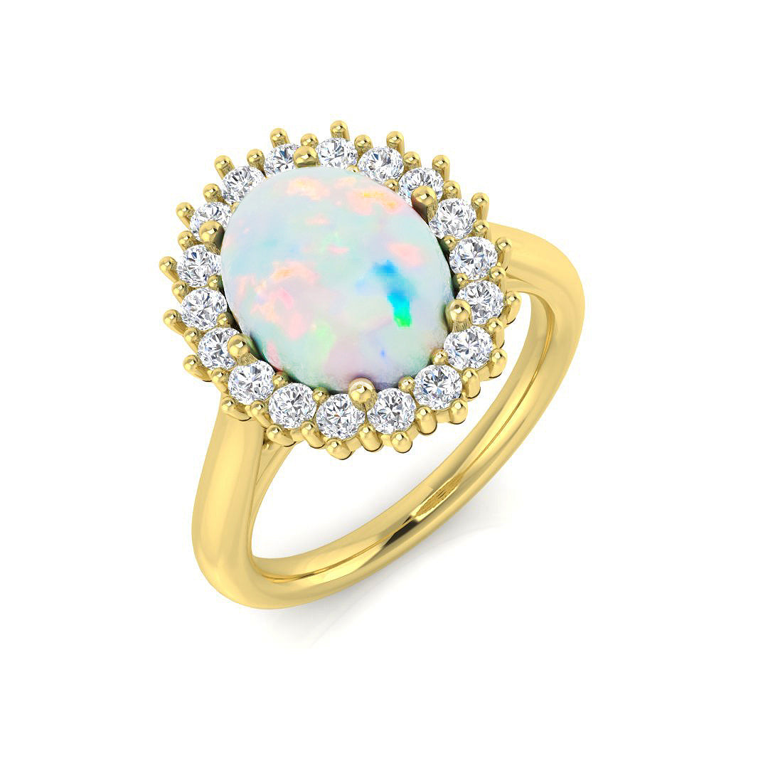 Oval Opal Ring