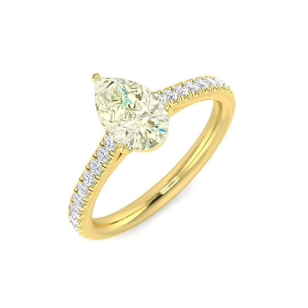 Pear Multi Sapphire Ring