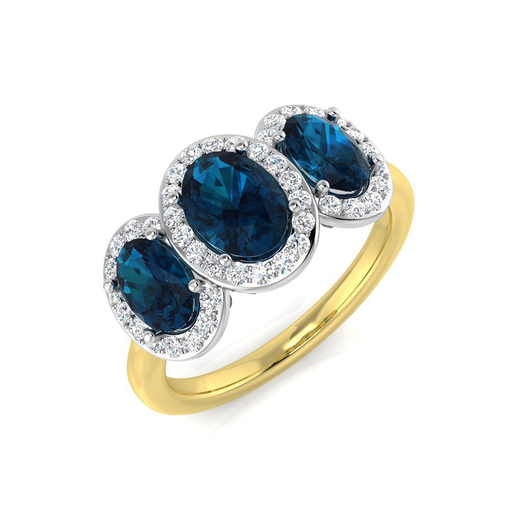 Oval Gemstone Ring