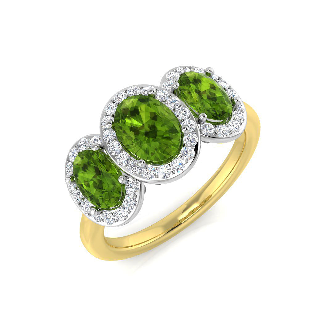 Oval Gemstone Ring