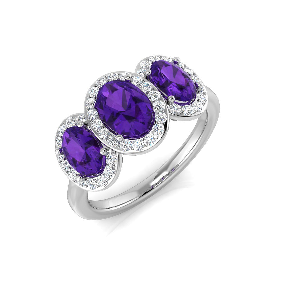 Oval Gemstone Ring