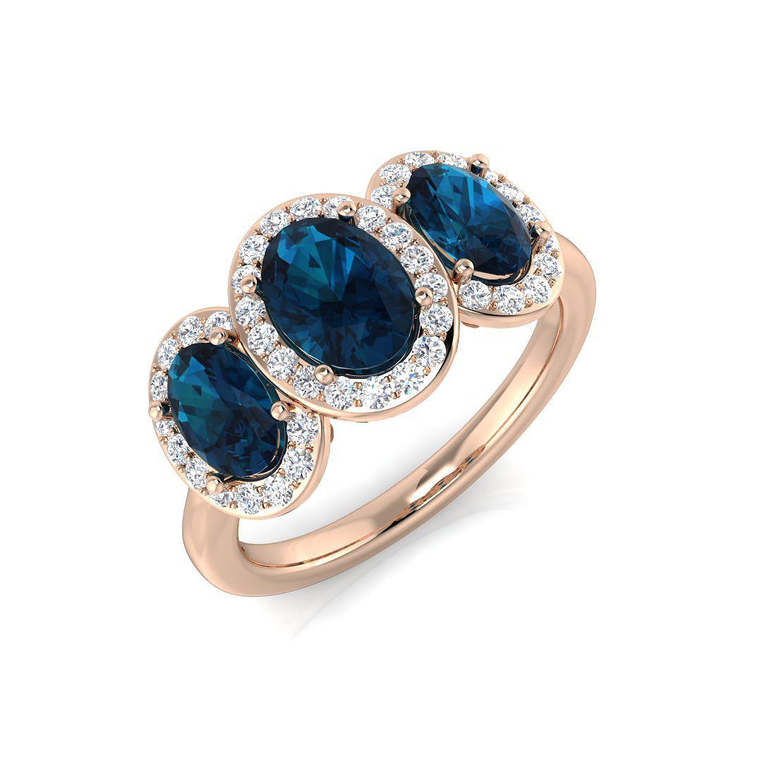 Oval Gemstone Ring