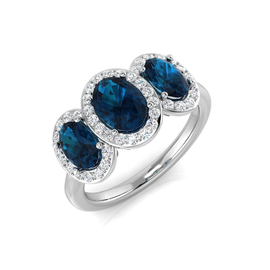 Oval Gemstone Ring