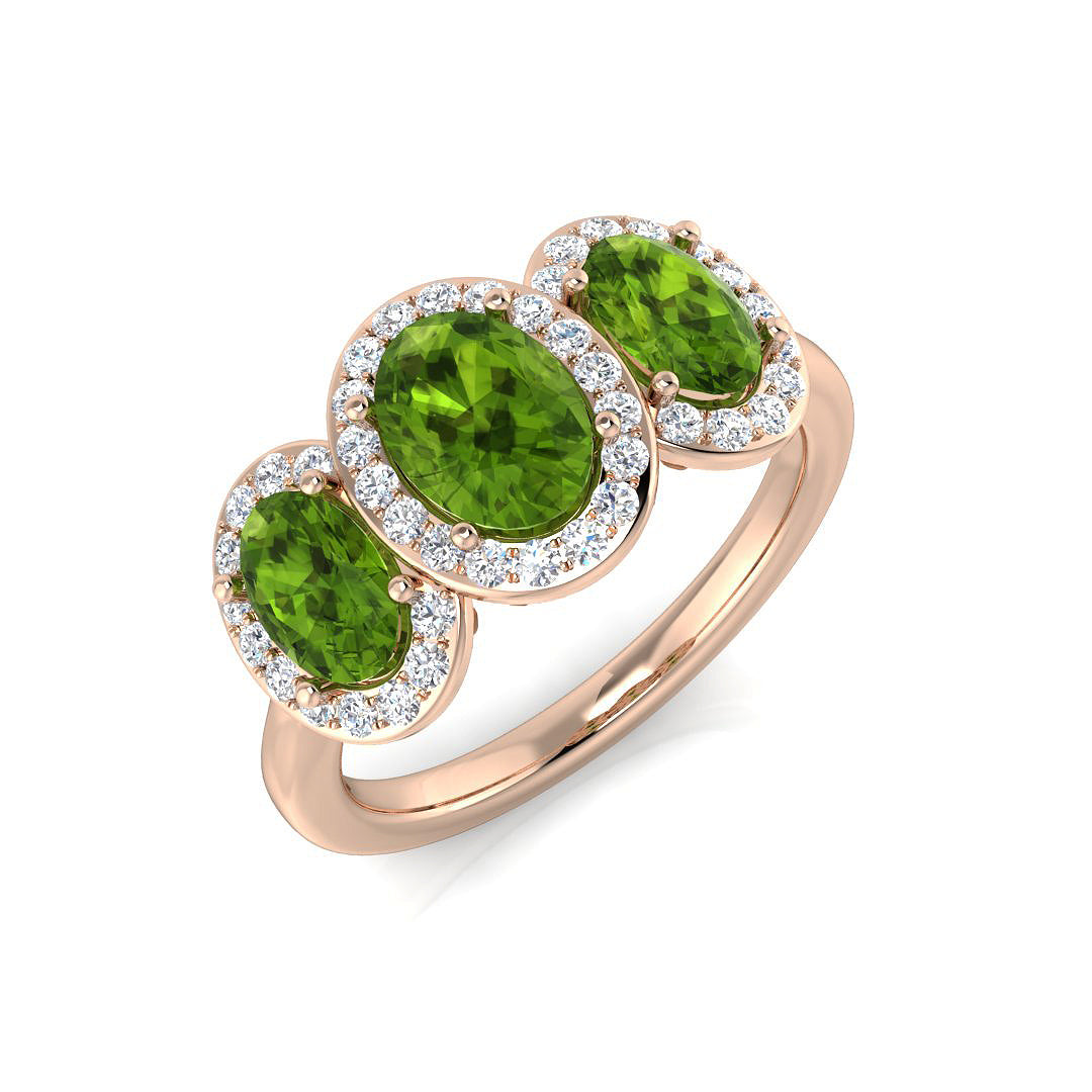 Oval Gemstone Ring
