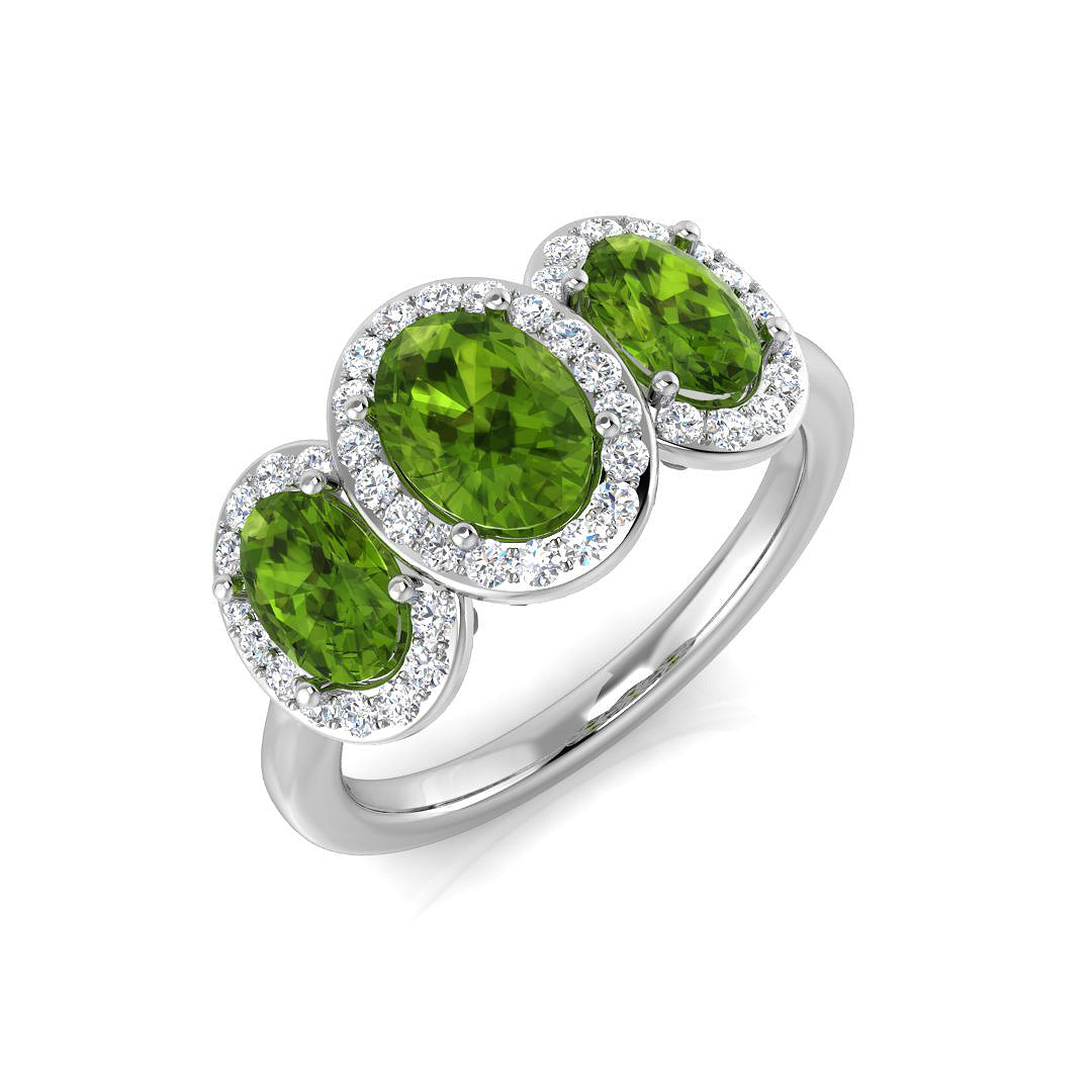 Oval Gemstone Ring
