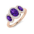 Oval Amethyst Ring